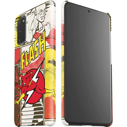 DC Comics The Flash Vintage Action Pose Pattern Galaxy S20 Lite Case