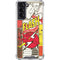 DC Comics The Flash Vintage Action Pose Pattern Galaxy S22 Clear Case
