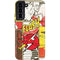 DC Comics The Flash Vintage Action Pose Pattern Galaxy S22 Plus Pro Case