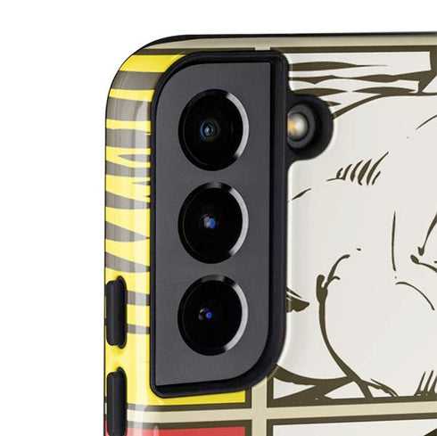 DC Comics The Flash Vintage Action Pose Pattern Galaxy S22 Pro Case