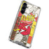 DC Comics Flash Block Pattern Galaxy S23 FE Clear Case
