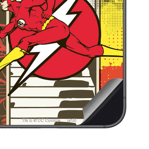 DC Comics Flash Block Pattern Galaxy S23 FE Skin