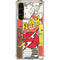DC Comics The Flash Vintage Action Pose Pattern Galaxy S23 Plus Clear Case