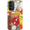 DC Comics The Flash Vintage Action Pose Pattern Galaxy S23 Plus Pro Case
