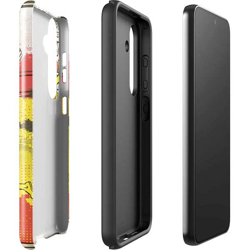 DC Comics Flash Block Pattern Galaxy S24 Plus Impact Case