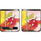 DC Comics The Flash Vintage Action Pose Pattern Galaxy Z Flip Skin