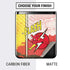 DC Comics The Flash Vintage Action Pose Pattern Galaxy Z Flip Skin