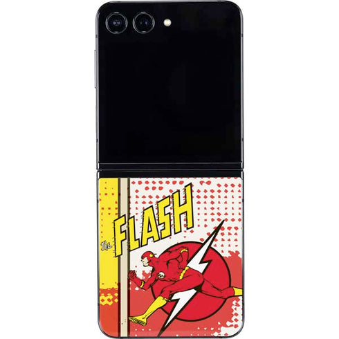 DC Comics Flash Block Pattern Galaxy Z Flip5 5G Skin