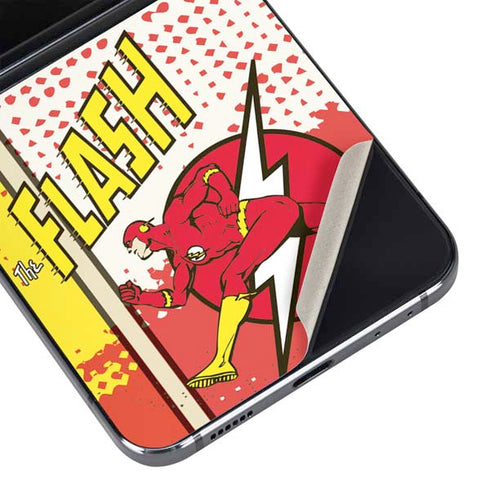 DC Comics Flash Block Pattern Galaxy Z Flip5 5G Skin