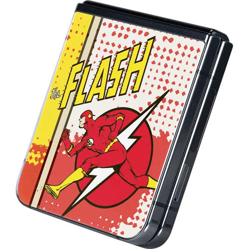 DC Comics Flash Block Pattern Galaxy Z Flip5 5G Skin