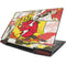 DC Comics The Flash Vintage Action Pose Pattern Lenovo IdeaPad Skin