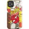 DC Comics The Flash Vintage Action Pose Pattern iPhone 11 Impact Case