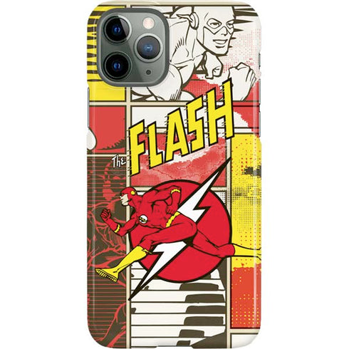 DC Comics The Flash Vintage Action Pose Pattern iPhone 11 Pro Lite Case