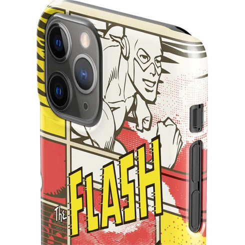 DC Comics The Flash Vintage Action Pose Pattern iPhone 11 Pro Lite Case