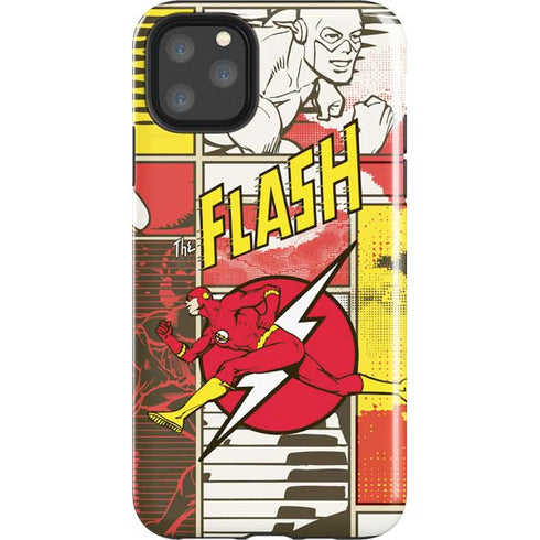 DC Comics The Flash Vintage Action Pose Pattern iPhone 11 Pro Max Impact Case