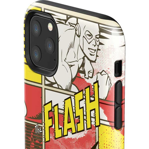 DC Comics The Flash Vintage Action Pose Pattern iPhone 11 Pro Max Impact Case