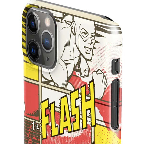DC Comics The Flash Vintage Action Pose Pattern iPhone 11 Pro Max Lite Case