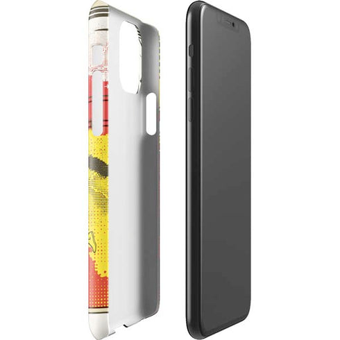 DC Comics The Flash Vintage Action Pose Pattern iPhone 11 Pro Max Lite Case