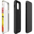 DC Comics The Flash Vintage Action Pose Pattern iPhone 12 Impact Case