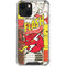 DC Comics The Flash Vintage Action Pose Pattern iPhone 14 Clear Case