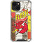 DC Comics The Flash Vintage Action Pose Pattern iPhone 14 Plus Clear Case