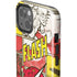 DC Comics The Flash Vintage Action Pose Pattern iPhone 14 Impact Case