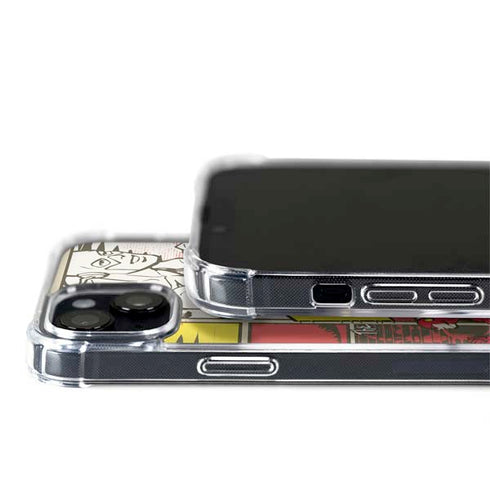DC Comics The Flash Vintage Action Pose Pattern iPhone 14 Plus MagSafe Case