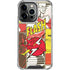 DC Comics The Flash Vintage Action Pose Pattern iPhone 14 Pro Clear Case