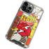DC Comics The Flash Vintage Action Pose Pattern iPhone 14 Pro Clear Case