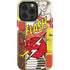 DC Comics The Flash Vintage Action Pose Pattern iPhone 14 Pro Impact Case