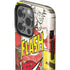 DC Comics The Flash Vintage Action Pose Pattern iPhone 14 Pro Impact Case