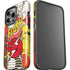 DC Comics The Flash Vintage Action Pose Pattern iPhone 14 Pro Impact Case