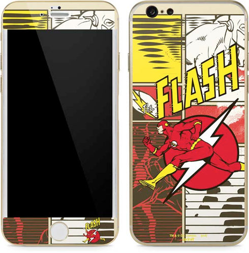DC Comics The Flash Vintage Action Pose Pattern iPhone 6/6s Skin