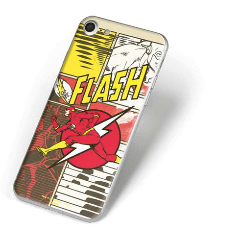 DC Comics The Flash Vintage Action Pose Pattern iPhone 7 Skin