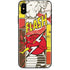 DC Comics The Flash Vintage Action Pose Pattern iPhone XS Max Skin