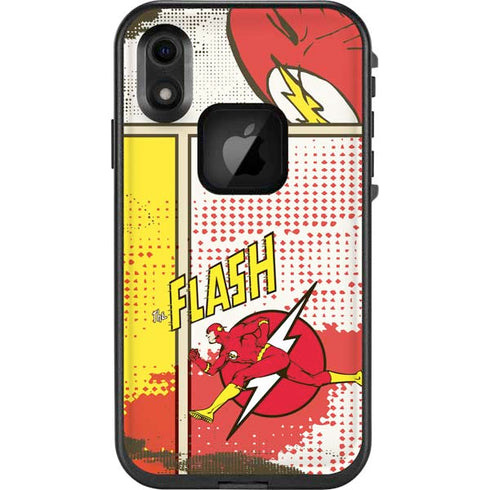 DC Comics The Flash Vintage Action Pose Pattern LifeProof Fre iPhone Skin