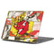 DC Comics The Flash Vintage Action Pose Pattern Apple MacBook Pro 13-inch Skin