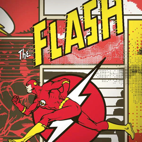 DC Comics The Flash Vintage Action Pose Pattern Moto G6 Skin