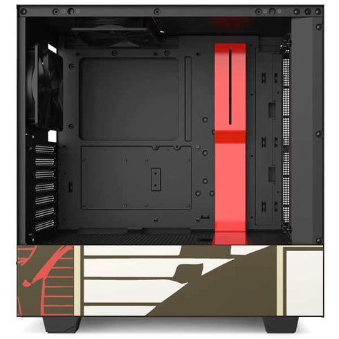DC Comics The Flash Vintage Action Pose Pattern NZXT H510 Compact ATX Mid-Tower Case Skin