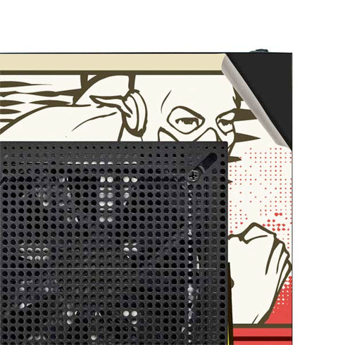 DC Comics The Flash Vintage Action Pose Pattern NZXT H510 Compact ATX Mid-Tower Case Skin