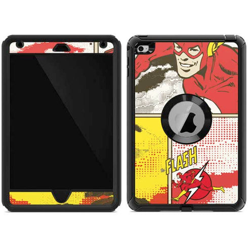 DC Comics The Flash Vintage Action Pose Pattern Otterbox Defender iPad Skin