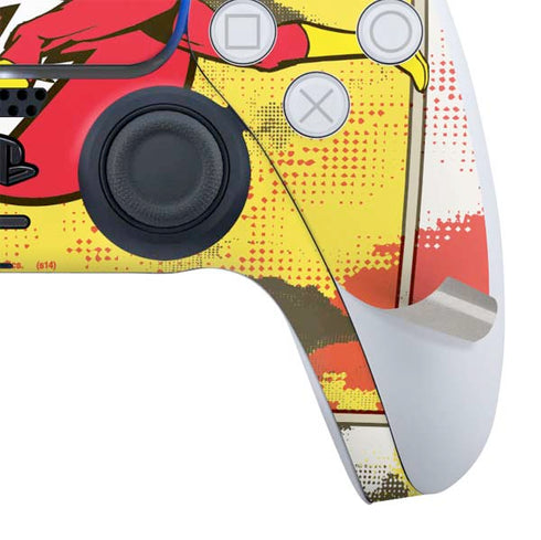 DC Comics The Flash Vintage Action Pose Pattern PS5 Bundle Skin