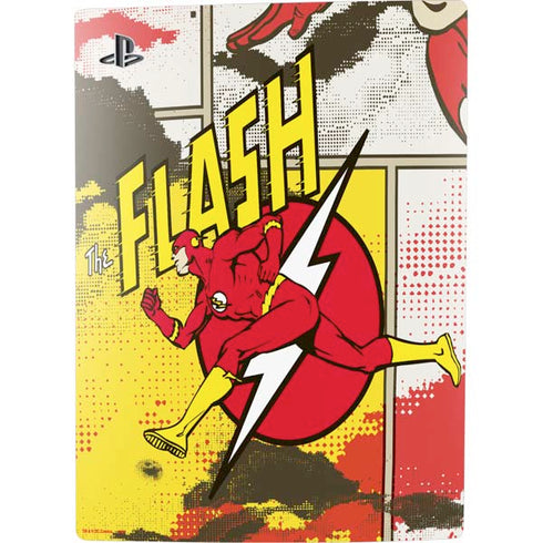DC Comics The Flash Vintage Action Pose Pattern PS5 Digital Edition Bundle Skin