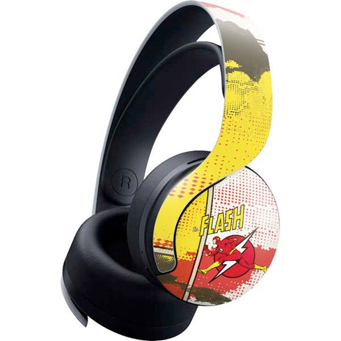 DC Comics The Flash Vintage Action Pose Pattern PULSE 3D Wireless Headset for PS5 Skin