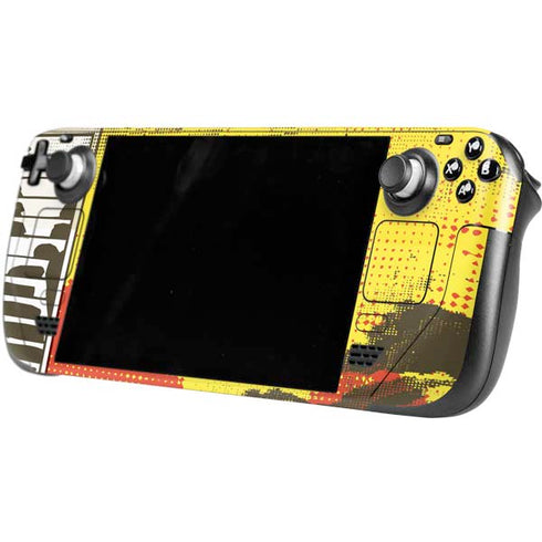DC Comics The Flash Vintage Action Pose Pattern Steam Deck Handheld Gaming Computer Skin