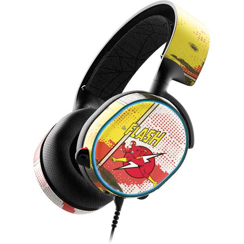 DC Comics The Flash Vintage Action Pose Pattern SteelSeries Arctis 3 Skin