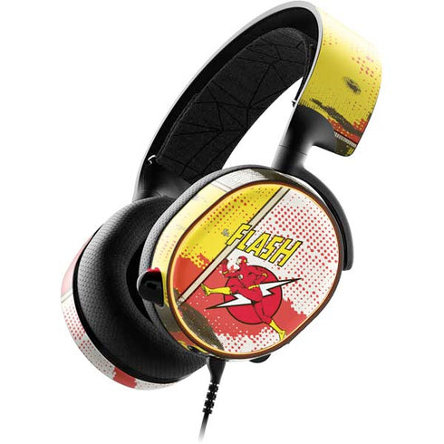 DC Comics The Flash Vintage Action Pose Pattern SteelSeries Arctis 5 Skin