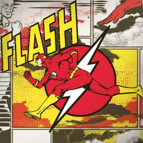 DC Comics The Flash Vintage Action Pose Pattern Surface Book 2 13.5in Skin