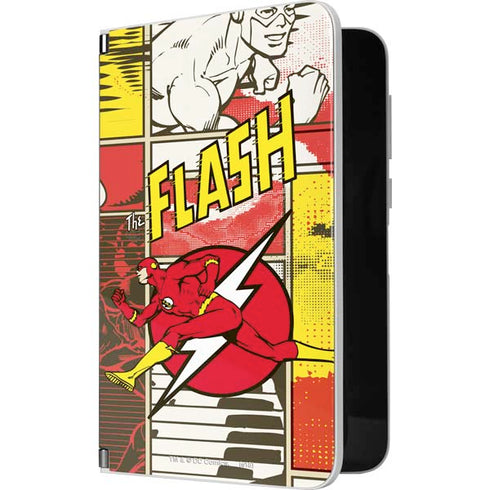 DC Comics The Flash Vintage Action Pose Pattern Surface Duo Skin