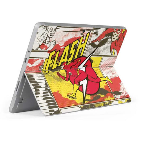 DC Comics The Flash Vintage Action Pose Pattern Surface Go Skin